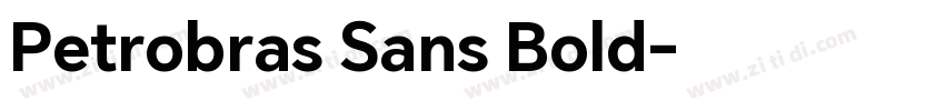 Petrobras Sans Bold字体转换
